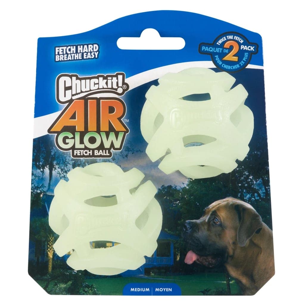 Chuckit! Air Glow Fetch Ball — apporteer & gooien voor husky's en andere sterke honden